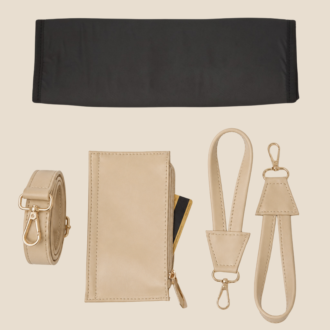 Mamalicious Leather | Linen Beige