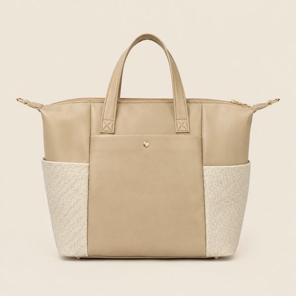 Mamalicious Leather | Linen Beige