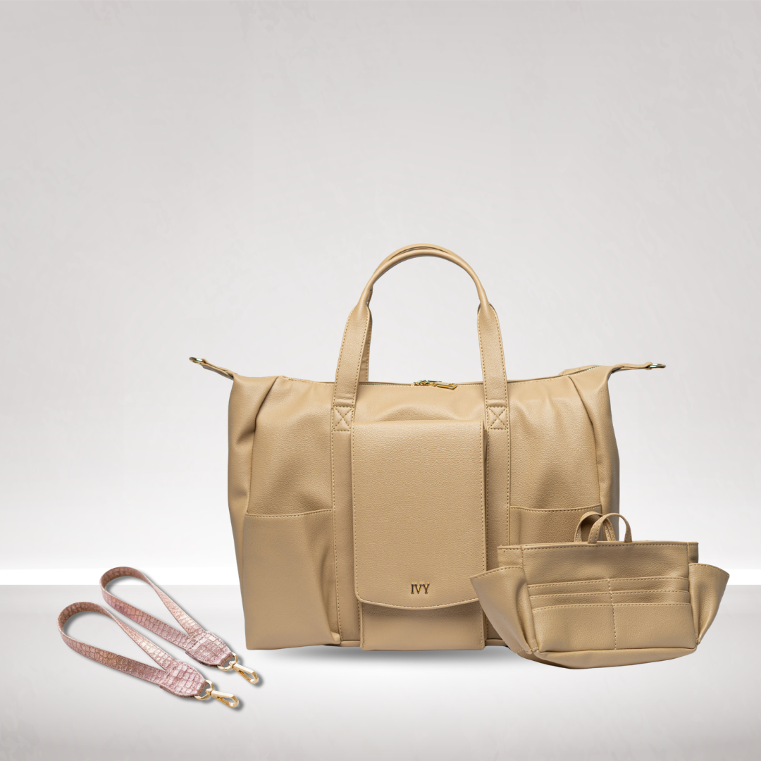 Mama Luxe Set (Celina Elegant Beige + 50% Off on Glimmer Hook)