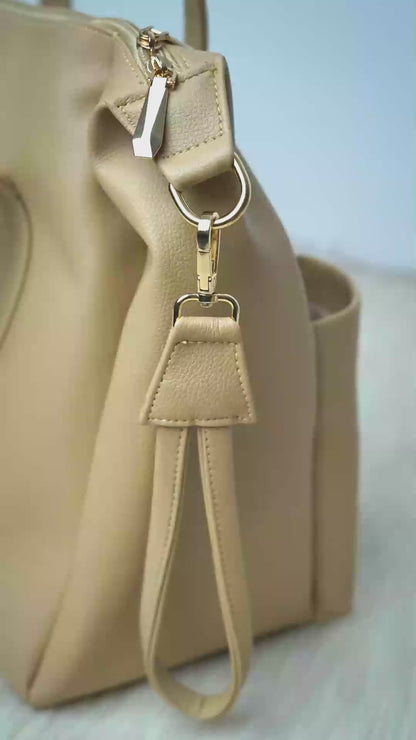 Celina "Backpack Edition" – Caramel Beige